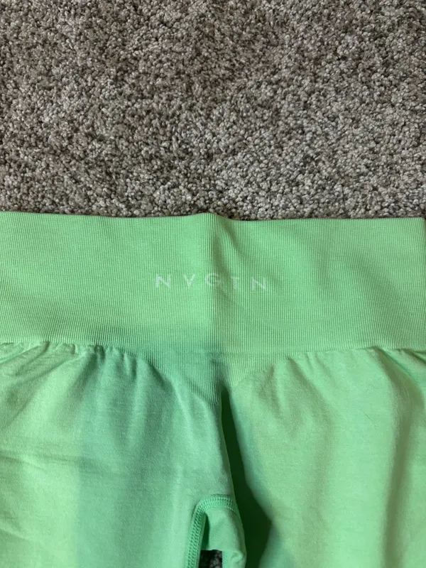 NVGTN Green Biker Shorts - Image 2
