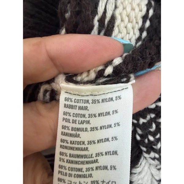 Hollister Black White Aztec Geometric Racerback Knit Sweater Vest Size XS - Image 5