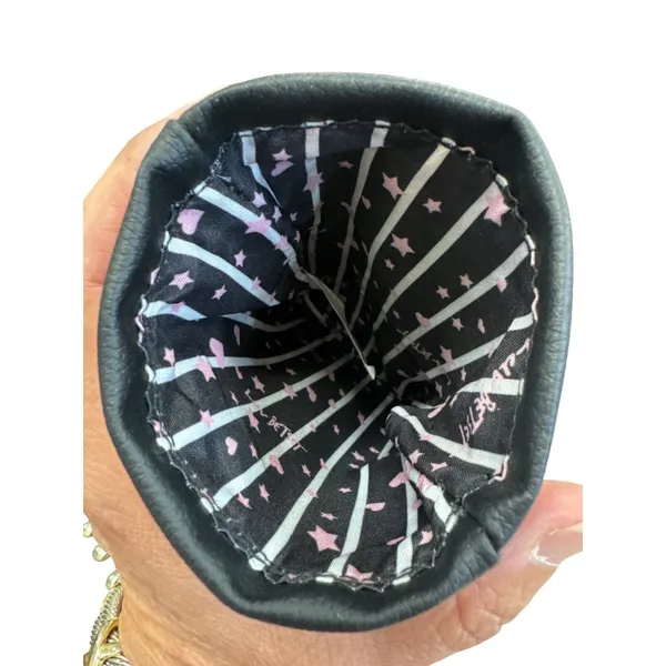 Betsey Johnson Luv Black faux leather \Crossbody Handbag SKU 8269 - Image 9
