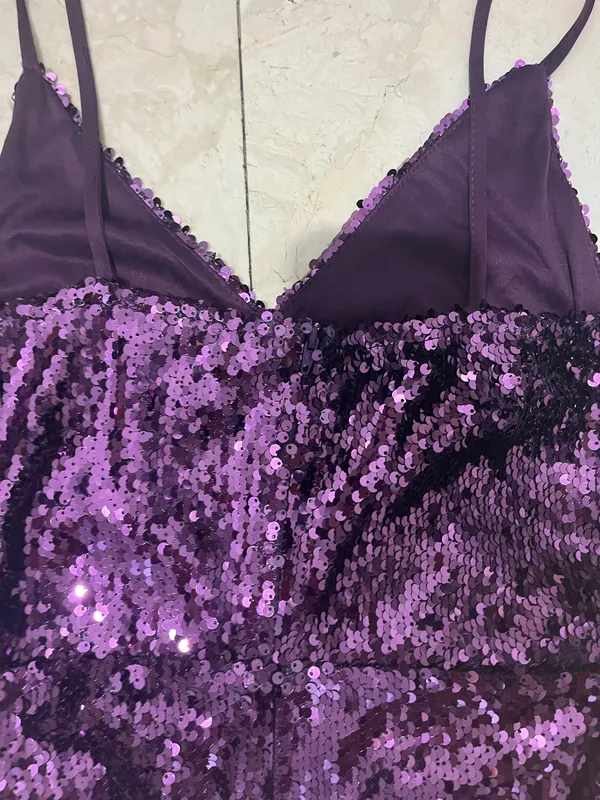 Hot Miami Styles Purple Shimmer Hoco Dress - Image 7