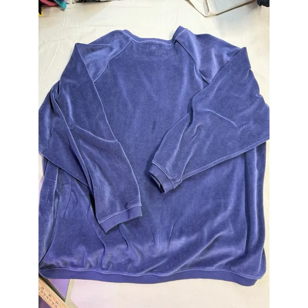 Aerie Purple Velour Oversize Sweater Sz Large Comfy Fall Festival Cottage D40 - Image 8