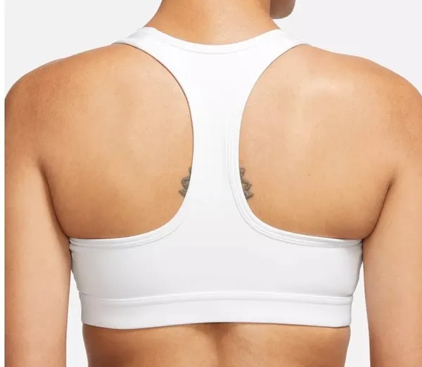 Nike Women's Swoosh Medium Support No Padded White Sports Bra Size L - Image 2