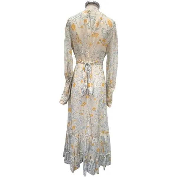 Vintage Gunne Sax 1970s Floral Prairie Maxi Dress Size Small - Image 5