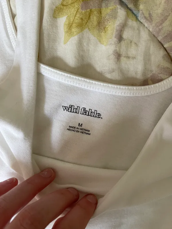 Wild Fable white cropped tank - Image 2