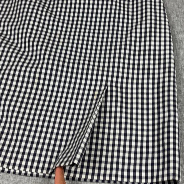 Brooks Brothers Skirt Womens 8 Blue Check A-Line Knee Length Pleated‎ Buckle - Image 7