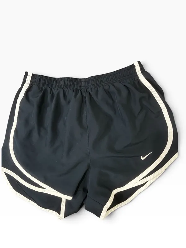 Nike Women's Navy Blue Athletic Shorts with White Trim - Image 3