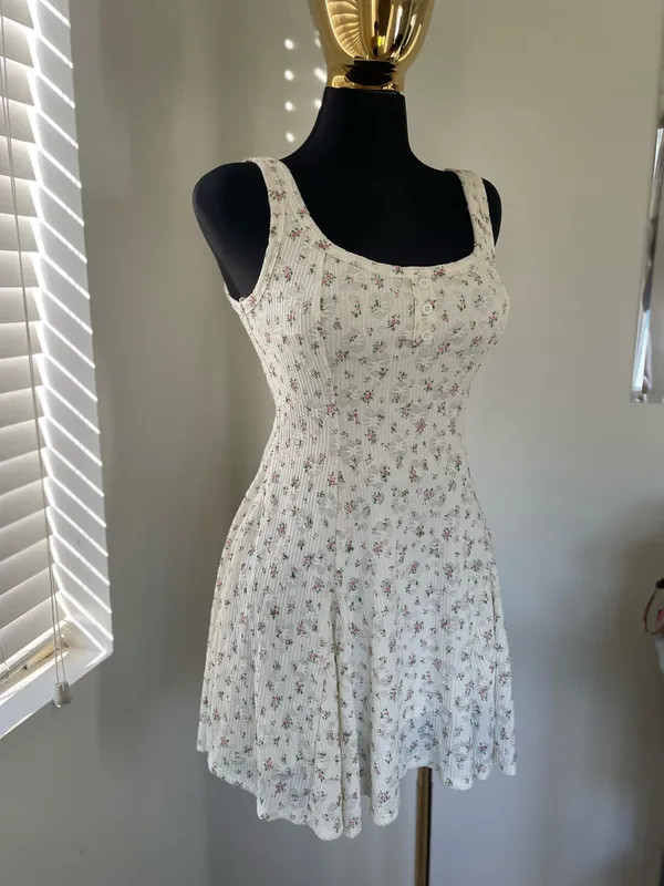 Floral dress White - Image 3