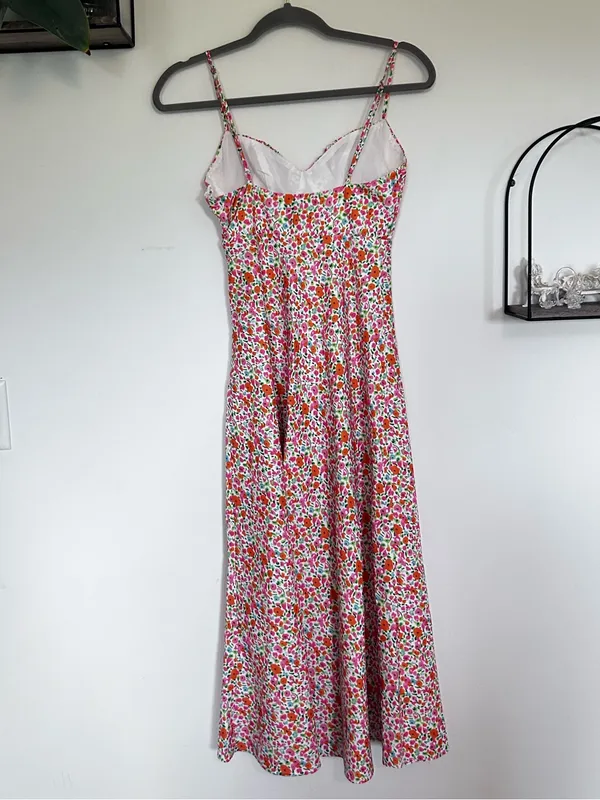 Princess Polly Micro Floral Print Sweetheart Neckline Sleeveless Midi Dress 0 - Image 2