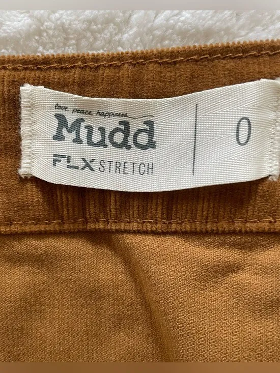 Mudd Y2K Corduroy Button Up Mini Skirt size 0 - Image 2