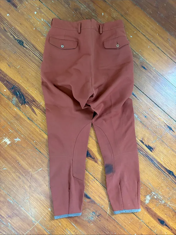 Equestrian Correct Riding‎ Apparel Women's High-Rise Rust Riding Breaches 28 - Image 6