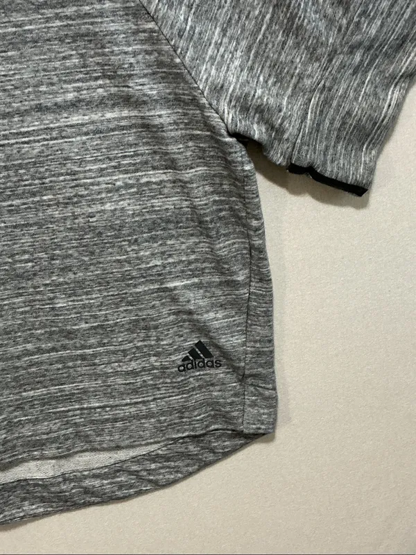 adidas Women's Gray Heather Short Sleeve Athletic Tee - Image 3