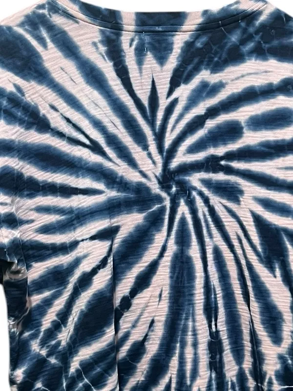 Nation LTD Tie-Dye Snap Shoulder Tee Size Medium | Blue‎ & Pink | Anthropologie - Image 8