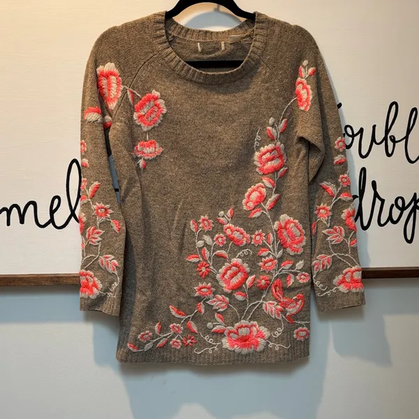 Anthropologie Sleeping on Snow Ranunculus sweater - Image 2