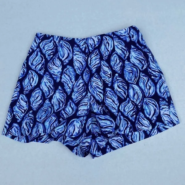 Lilly Pulitzer Navy Seashell Kailen Short Shorts With‎ Pockets - Image 2