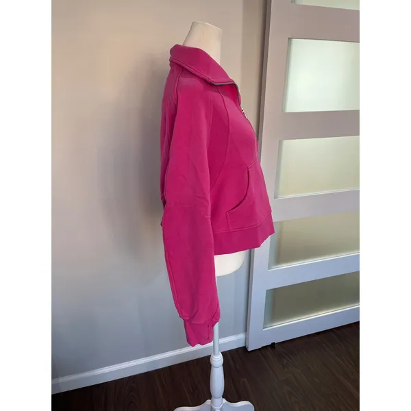Lululemon Scuba Oversized‎ Half-Zip Hoodie Pink XS/S LW3FJ6S - Image 2