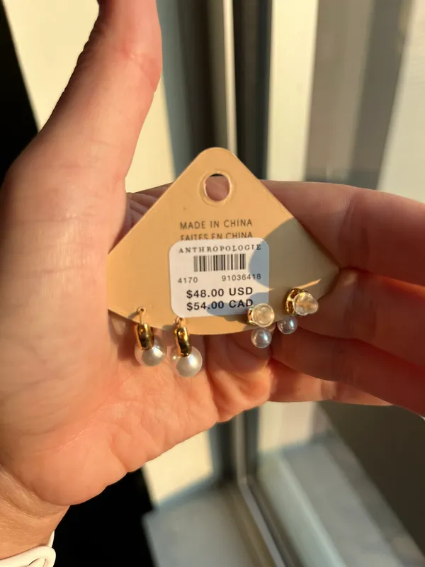 Pearl Earring Set - Image 4