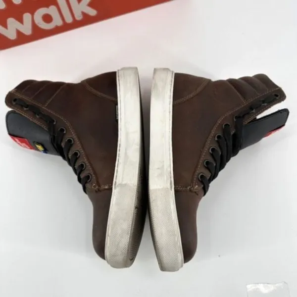 Mellow Walk Jessica Womens High‎ Top Leather Work Safety Shoes Brown Size 5.5 - Image 3
