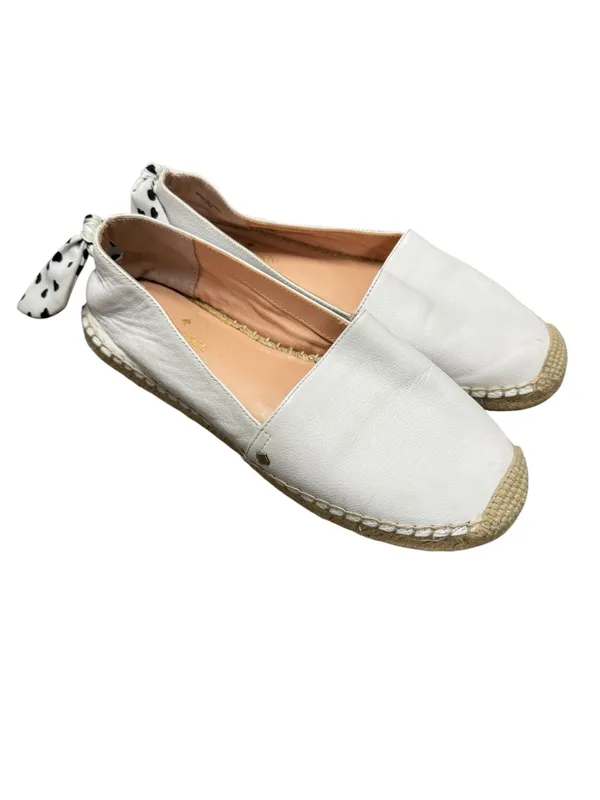 Kate Spade New York Womens Tie Back Grayson Slip On Espadrille Shoes White 7.5 - Image 3