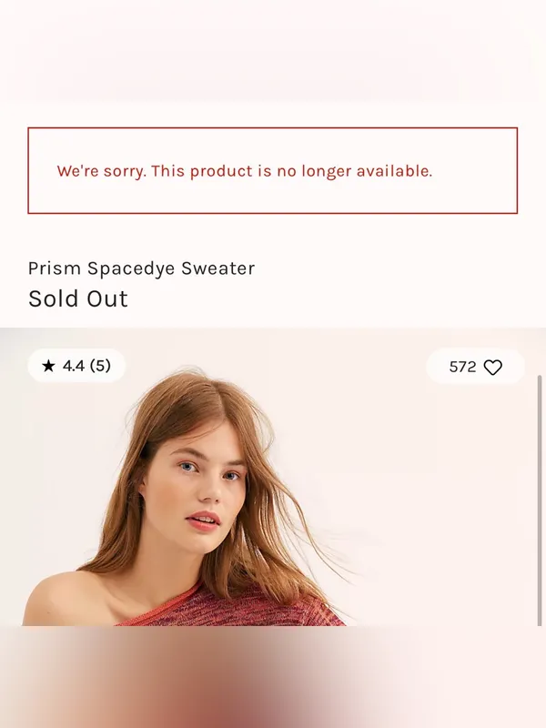 Free People Linen Prism Spacedye Red Slouchy Sweater S - Image 13