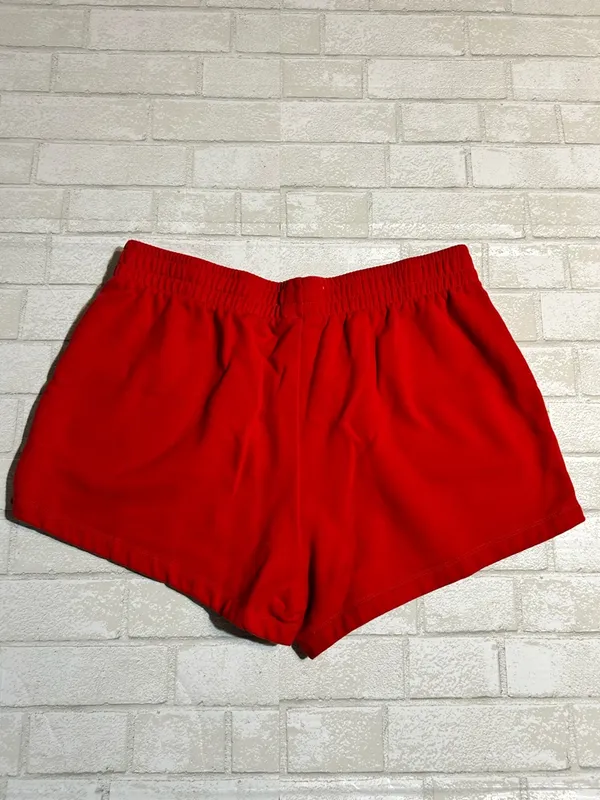 State of Mind Red Athletic Shorts with Bow Accent - Image 2