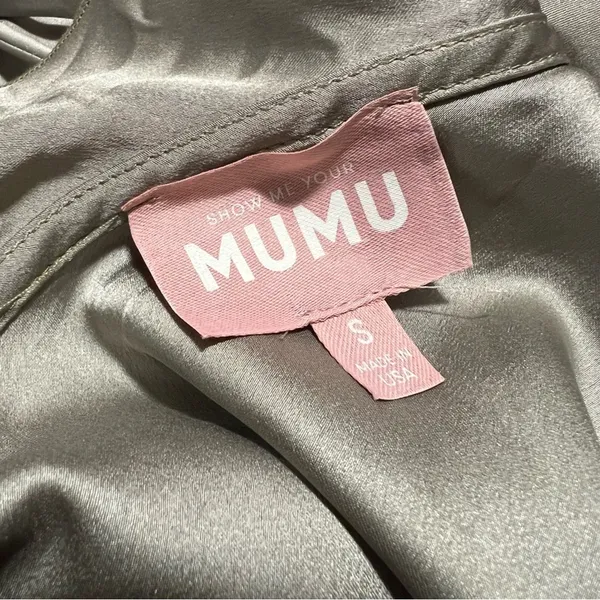 Show Me Your Mumu SMYM Samantha Ruffle Wrap Dress in Moss green NEW SMALL - Image 4