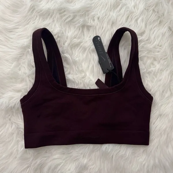 Nike Skims Vintage Seamless Scoop Bra Currant Size Small - Image 2