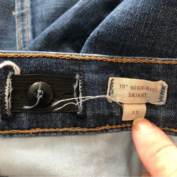 10” High Rise Skinny Jeans Size 35 - Image 8