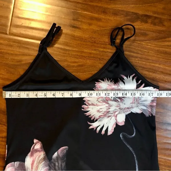 Maxi Dress For Women Flower Floral Print Sleeveless Adjustable Straps Size M - Image 6