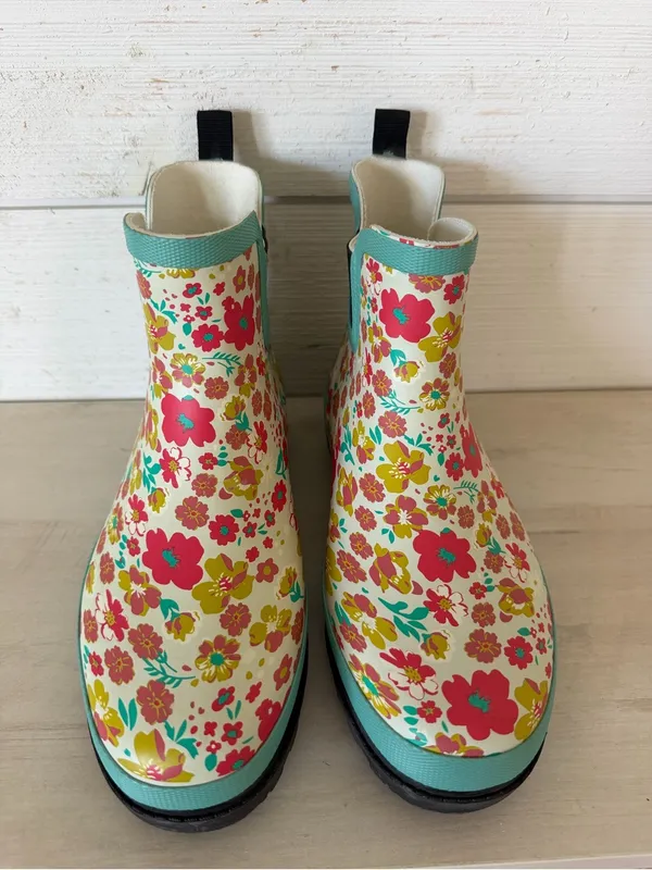 Journee Tekoa Floral Garden/Rain Boots Women’s Size 10 Multicolor NEW - Image 9