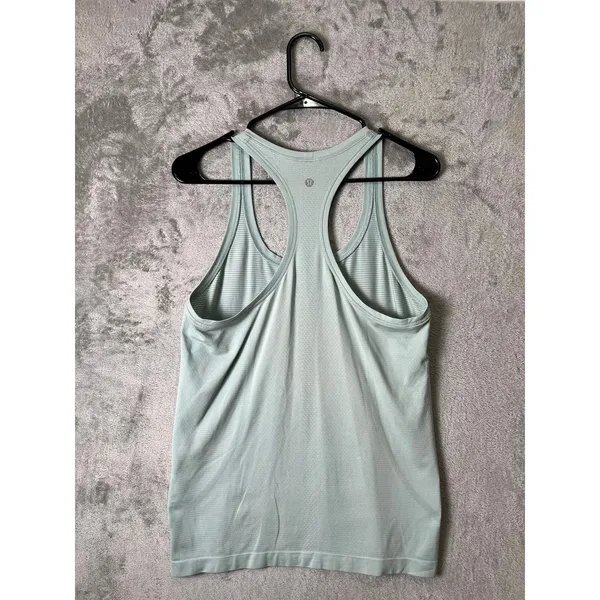 Lululemon Swiftly Tech Racerback Tank Top Hazy Jade Muted Sage Green Tone Size 8 - Image 3