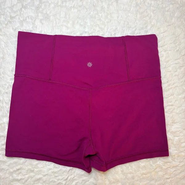 Athleta Women's Magenta Bike Shorts - Image 2