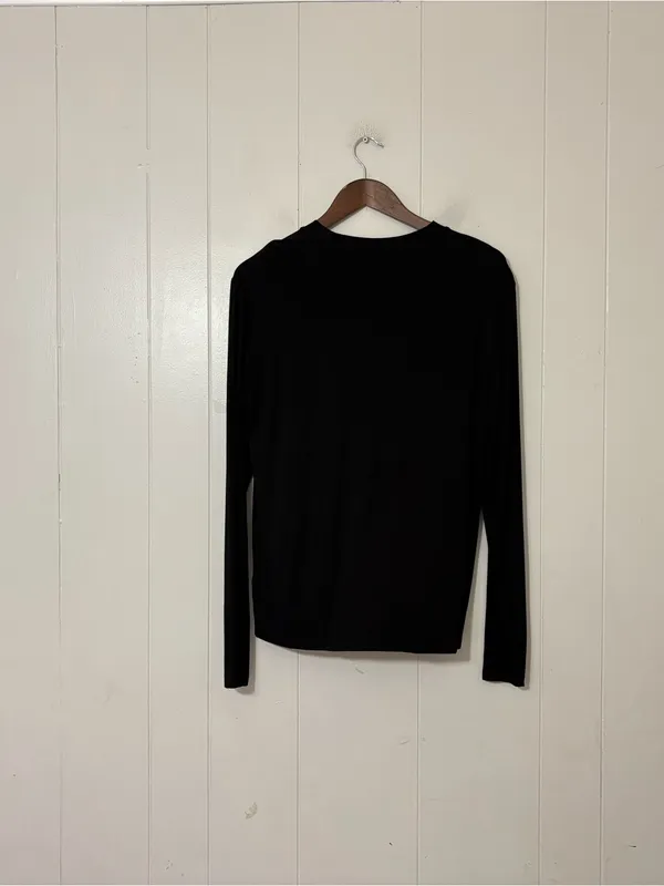 Comfrt Cloud Lounge Long Sleeve Tee Black Size XS Soft Stretch Athleisure - Image 10