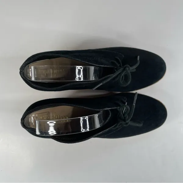 Cole Haan Black Suede Halley‎ Wedge Shoes Size 7.5 - Image 2