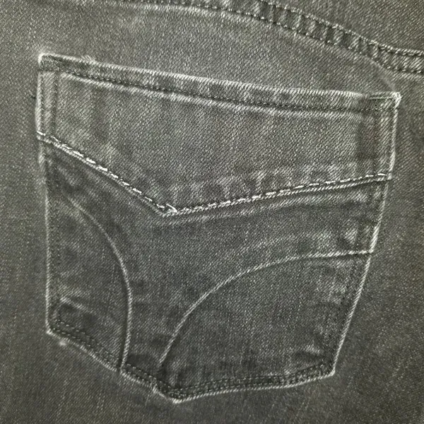 Levi's 505 Straight Leg Jeans Women's Size 12M Soft Black Stretch Denim Mid-rise - Image 13