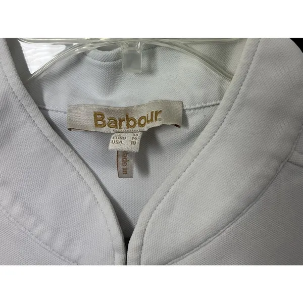 BARBOUR Rolex Equestrian Kentucky Shirt Medium Three Day Event 10 White Women's - Image 7