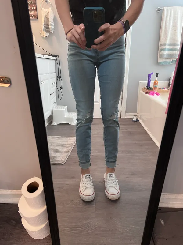 High Rise Skinny Jeans - Image 5