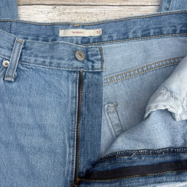 Levi’s 94’ Baggy Jeans Sz 32 Blue Wide Leg Distressed‎ High Rise Grunge Skater - Image 8