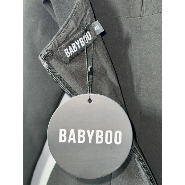 NWT Babyboo Kelly Black Cutout Back Long Sleeve Bodycon Mini Dress Women Size XS - Image 14