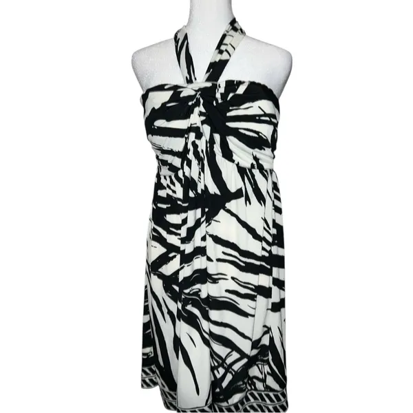 Apt 9 Black and White Halter Dress - Image 2