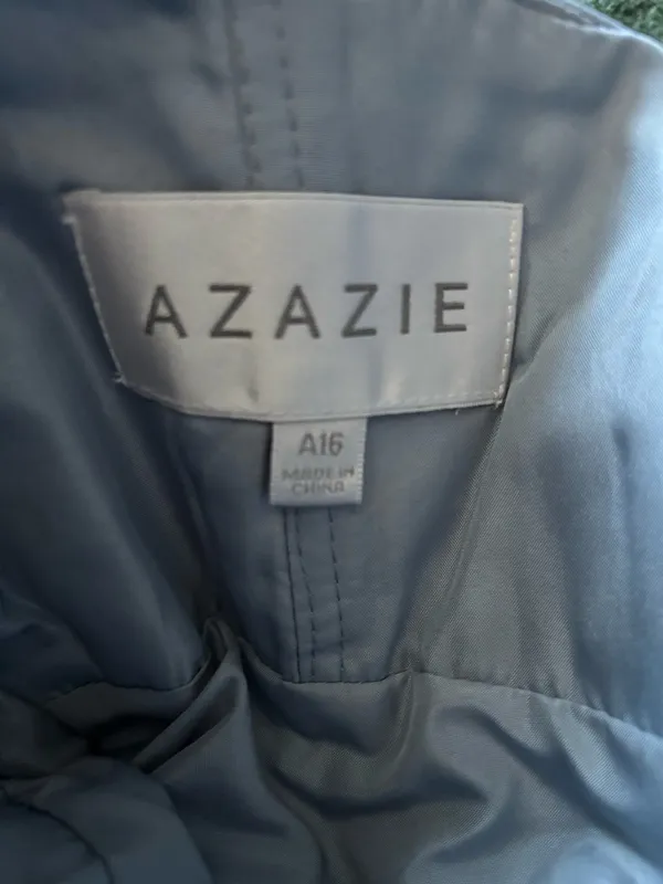 Azazie Size 16 Dusty Blue Bridesmaid Dress - Image 6