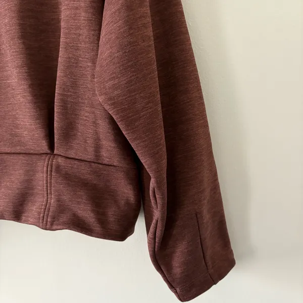 ATHLETA Altitude Polartec Half Zip‎ Sweatshirt Rust Size S Small - Image 8