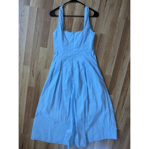 Petal And Pup Blue Maxi Dress Womens M Fit Flare Sleeveless Cottagecore Coquette - Image 4