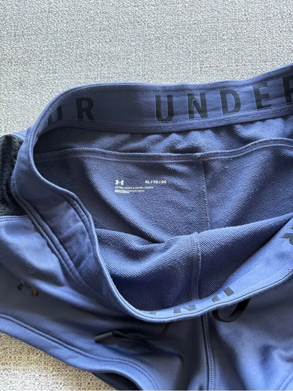 Under Armour Womens XL Blue Mesh Side Panel Athletic Running Workout Shorts‎ - Image 4