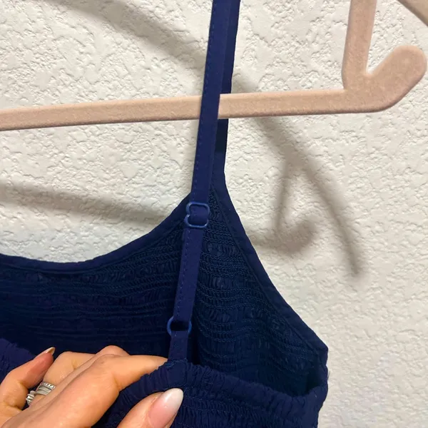 A New Day Navy Blue Smocked Top - Image 3