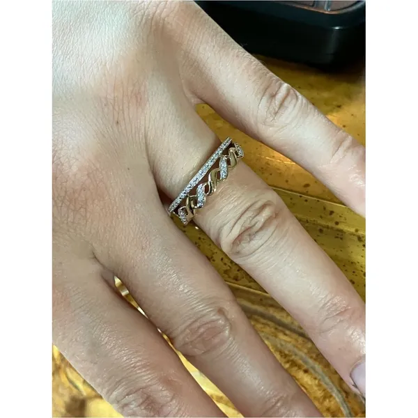 Natural White Diamond Ring Size 7 Gold - Image 3