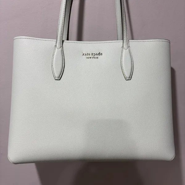 Kate Spade All Day Large Tote Bag Purse Handbag & Wristlet Pouch Mint‎ Green NEW - Image 3