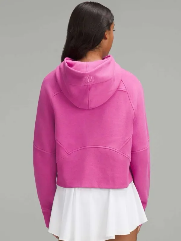 Lululemon Scuba Oversized Half-Zip Hoodie XS/S Pow Pink Tone Lounge Athleisure - Image 2