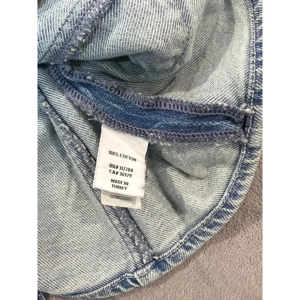 NWT Rails Portola Denim Vest Womens Blue Eyed Girl Light Wash Button Front M - Image 6