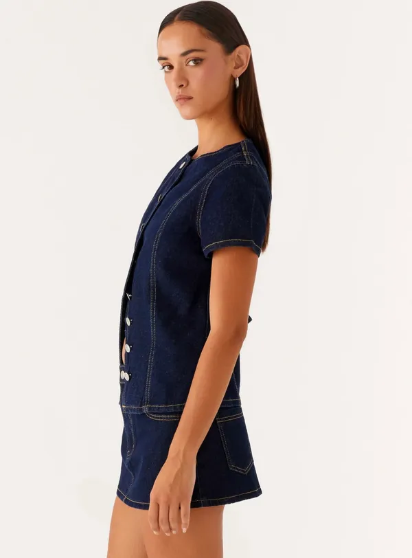 Peppermayo Denim Top - Image 6
