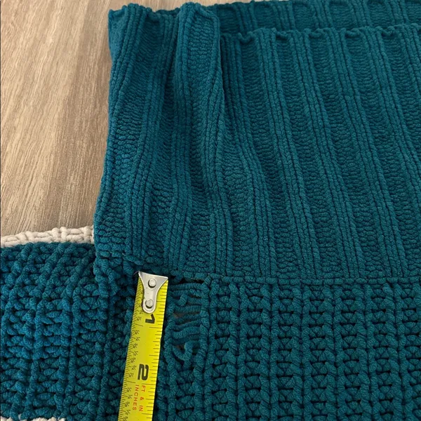 POL Colorblock Long Sleeve Turtleneck Sweater Size Large - Image 8
